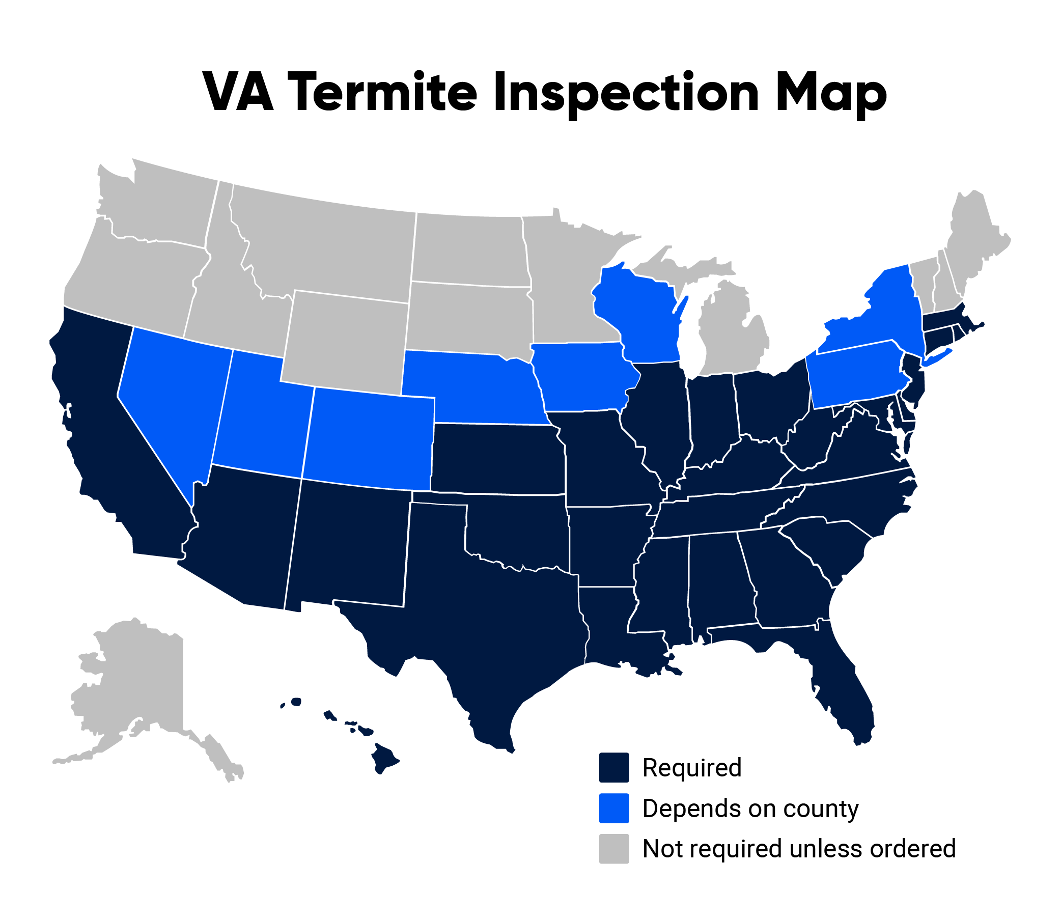 VA termite inspection map